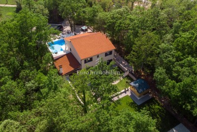 Labin, luxury villa with heated pool and wellness