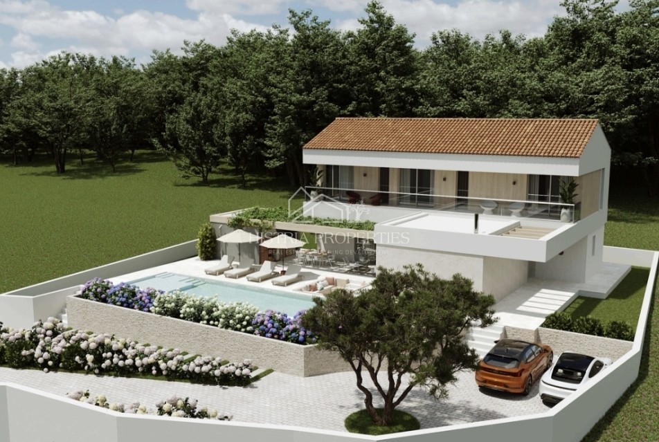 Geräumige und hochwertige Villa mit Panoramablick aufs Meer in der Nähe von Poreč