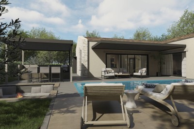 POREČ, PRODAJE SE GRAĐEVINSKO ZEMLJIŠTE ZA PREKRASNU KUĆU, GRAĐEVINSKA DOZVOLA