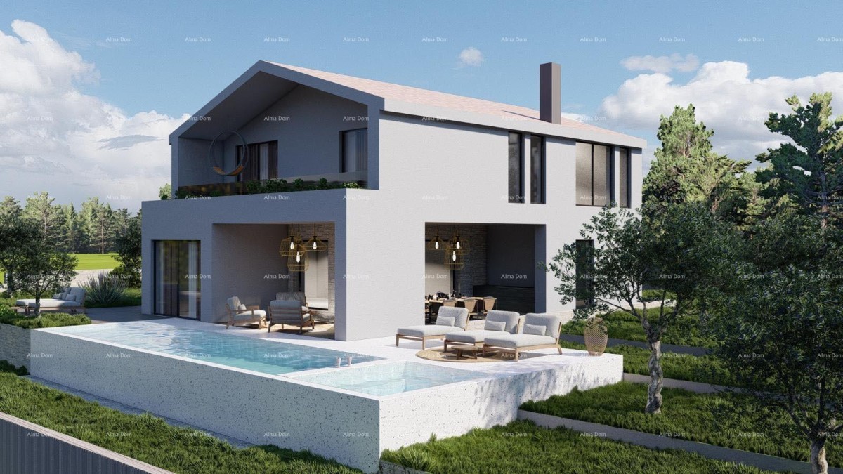 Tinjan – Baugrundstück 1.152 m² mit Genehmigung und Projekt für ein Haus mit Pool