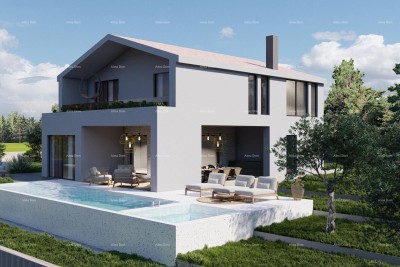 Tinjan – Baugrundstück 1.152 m² mit Genehmigung und Projekt für ein Haus mit Pool