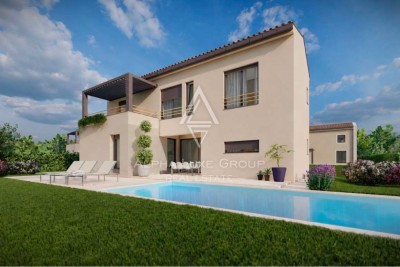 Istra, Poreč, moderna vila s bazenom i pogledom na more