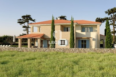 A beautiful stone villa with a swimming pool in a quiet environment in Vižinada - under construction
