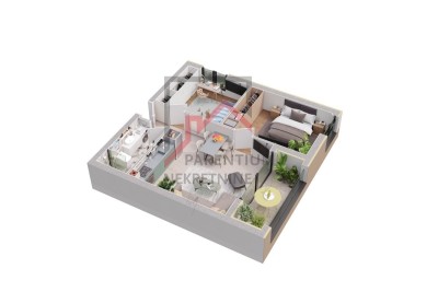 Istrien, Region Poreč – Wohnung in einem Neubau, 62,33 m², 2 km vom Meer entfernt - in Gebäude