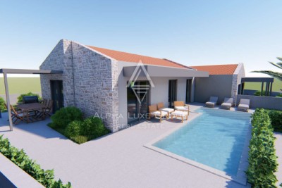 Istra, Vižinada – Moderna vila z dvema bazenoma