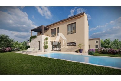 Baderna, neue moderne Villen mit Pool - im Bau