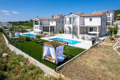 Istrien, Diminići – Villa mit schönem Pool und Meerblick