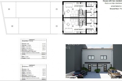 Terraced house in the vicinity of Poreč, only 2 km from the sea - under construction