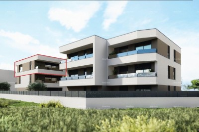 PULA, Valdebek - Prostorný byt na prodej, 2 terasy, novostavba / B4
