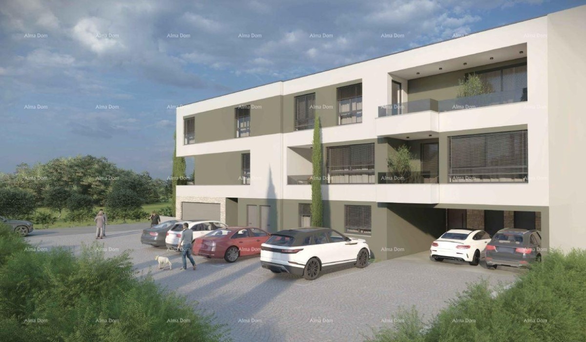 Neubau in Pula – Wohnung mit zwei Schlafzimmern und Loggia
