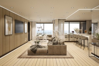 Luxurious apartment on the first row by the sea with an open view of the sea and Rovinj