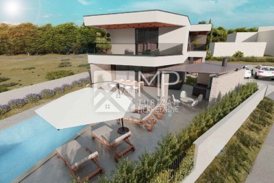 Rakalj, novoizgrađena kuća, smještena u prirodnom okruženju