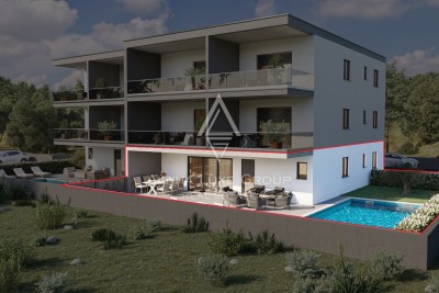 Istrien, Novigrad : Wohnung mit 3 Zimmern und Pool