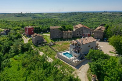 Villa con piscina e vista panoramica – zona di Buie
