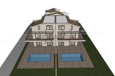 Istrien - Poreč: Grundstück für 2 Villen mit Pools - Materada