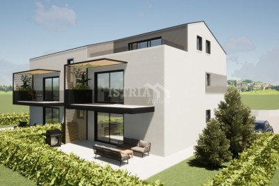 Beautiful new apartment on the ground floor with a yard - 2.5 km from the sea