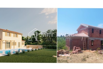 Poreč, okolica - hiša z bazenom v oazi miru - NOVOGRADNJA