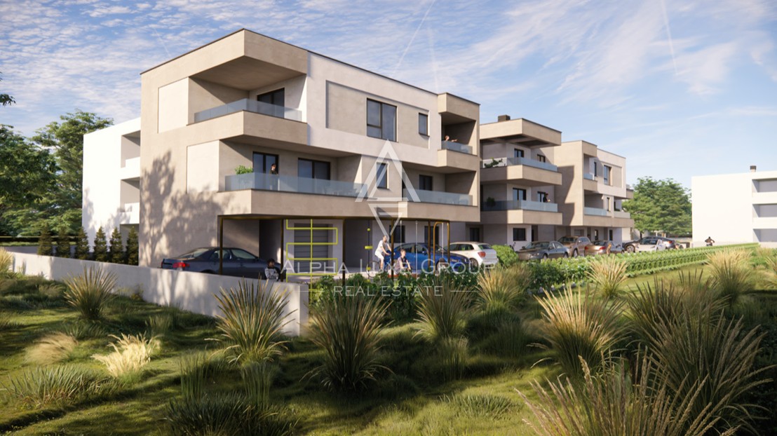 Istrien, Pula: Moderne wohnung mit balkon parkplatz