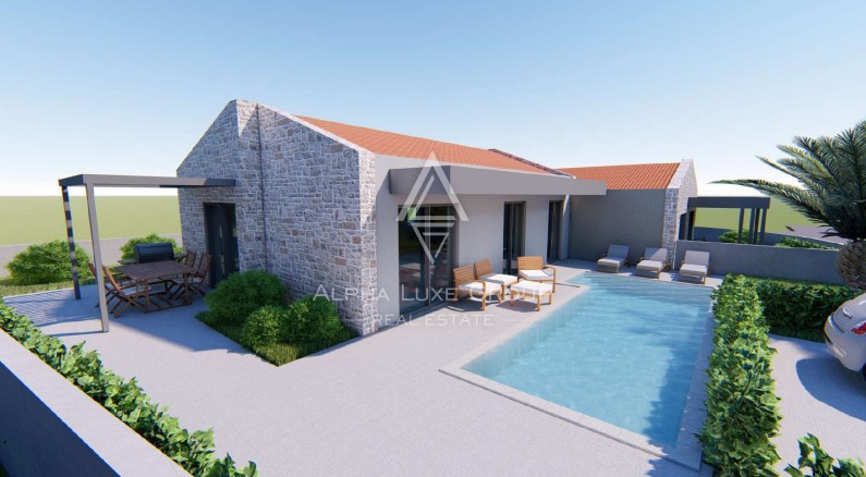 Istrien, Vižinada – Moderne Villa mit zwei Pools