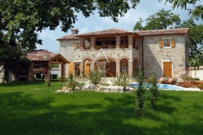 Istrische Steinvilla, Villa mit Pool, Porec.
