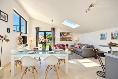 Istria, Vrsar, Penthouse with Sea View and Roof Terrace