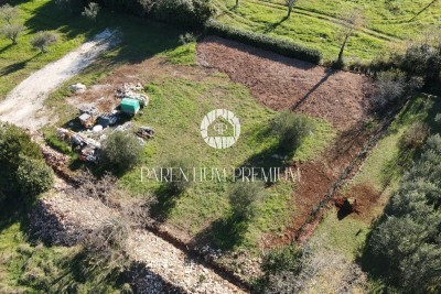 Kaštelir - Building plot with sea view and conceptual project