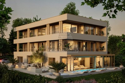 Luxuriöses Wohnprojekt im Bau in Umag – Moderne Wohnungen mit Wellnessbereich und Garage - in Gebäude