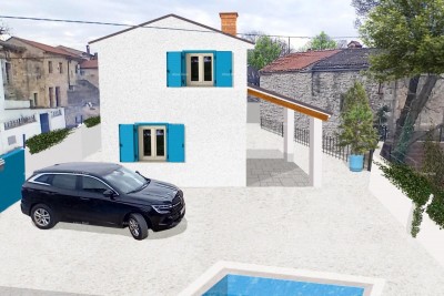 BUTKOVIĆI, SVETVINČENAT – BUILDING LAND WITH PERMIT FOR HOUSE WITH POOL
