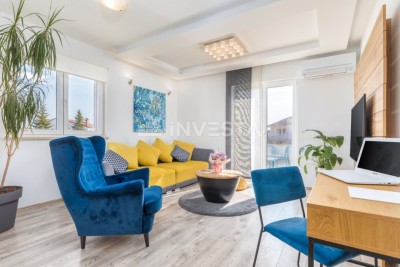 Fažana, Valbandon, dvoetažni stan 76 m2, 500m od mora