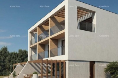 Medulin, Moderne dreistöckige Wohnung mit Meerblick