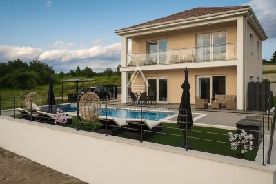 Istra, Grimalda: Luksuzna vila s wellnessom i bazenom