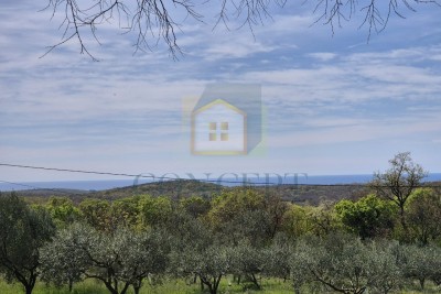 Rovinj, Bale, Umgebung - EXKLUSIVITÄT DER AGENTUR - Baugrundstück mit Meerblick, 16 km vom Meer entfernt