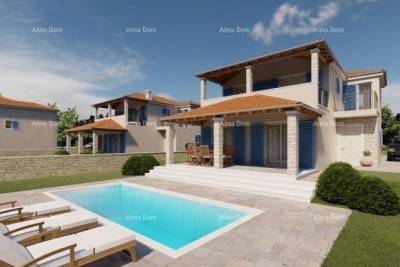 LIŽNJAN! VENDITA DI UNA CASA IN COSTRUZIONE CON PISCINA.