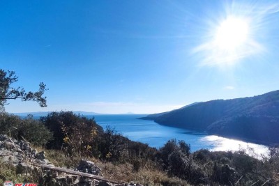 ISTRA,LABIN, PRTLOG, ZEMLJIŠTE S POGLEDOM NA MORE