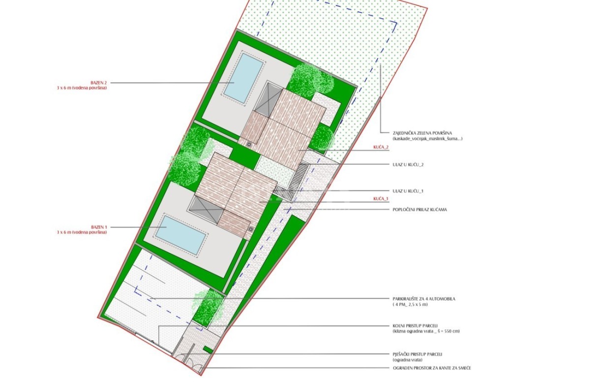 Wunderschönes Baugrundstück mit Baugenehmigung, umgeben von Natur und Stadtvillen