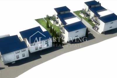 Istria, Umag, surroundings - a modern apartment in a new building in a TOP location with a sea view