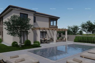 Dve moderni vili z bazenom in savno v gradnji - Istra