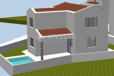 Dintorni di Dignano, terreno edificabile di 305 m² con permesso di costruzione per una casa di 170 m²