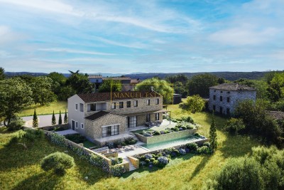 FOR SALE: MODERN VILLA IN ISTRIAN STYLE, 270 m², POOL, NOVIGRAD – BRTONIGLA, ISTRIA - under construction