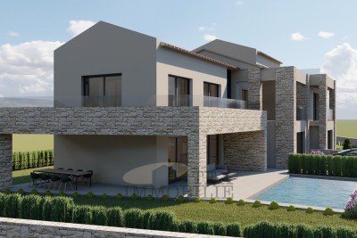 Building plot with building permit in the vicinity of Višnjan