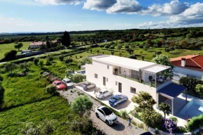 Prodamo čudovito dupleks hišo z bazenom in pogledom na morje in Brione, v Galižani