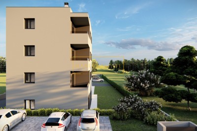 FOR SALE BEAUTIFUL APARTMENT IN A NEW BUILDING, CLOSE TO THE SEA ON THE 1ST FLOOR, 62.41 m² WITH TWO BEDROOMS - ISTRIA, POREČ AREA - TAR!