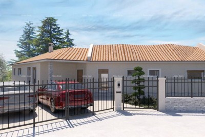 Istrien – Baubeginn einer Luxusvilla mit Pool, Baugenehmigung und bezahlte Anschlüsse