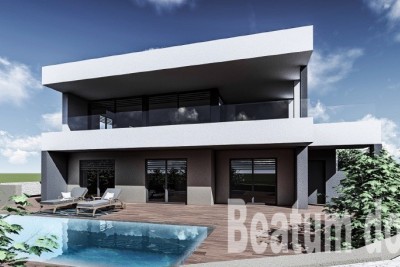 Villa con una bellissima vista sul mare, Kavran Pula - nella fase di costruzione