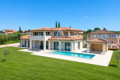 Istra, Poreč : Kamena vila s bazenom i pogledom na more