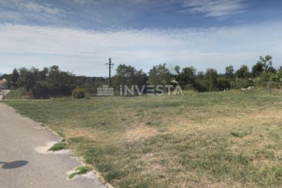 Barbariga, zemljište s građevinskom dozvolom, pogled more