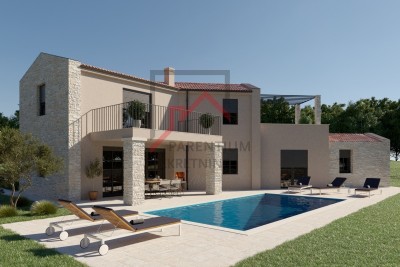 Istrien, Poreč-Gebiet – Moderne Villa mit Pool und Aussicht - in Gebäude