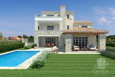 Landestypische Steinhäuser zwischen Poreč und Novigrad