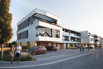 Štinjan, one bedroom apartment 42m2, first floor, parking, new building