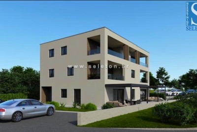 Poreč, im Bau befindliche Wohnung von 84 m² + Terrsse 15 m², private Garten, 800 m vom Meer / 1 km vom Zentrum entfernt
